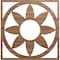 Ekena Millwork Blume Wood Fretwork Pierced Ceiling Medallion, Walnut, 36"OD x 12 1/2"ID x 1/4"T CMWP36X36X0250BLWA - alternate 1